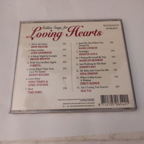 Golden Songs for Loving Hearts CD like new, rock genre