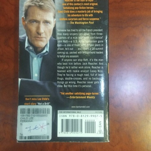Lee Child Personal novel used, English