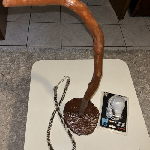 Table rustic lamp 40 cm USB new