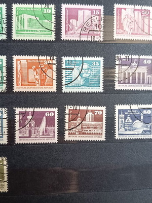 DDR Series 1971-1973 Sealed Stamps, 13 Pieces
