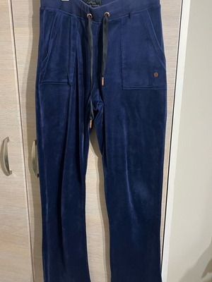 Velour pants Funky Buddha blue, like new, size S