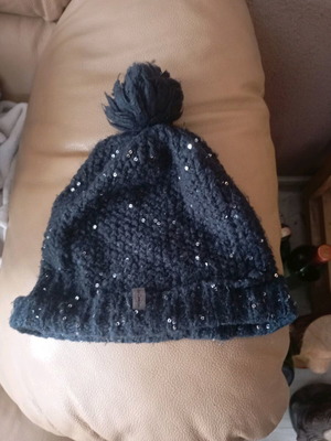 Lee Cooper sequin hat used, vintage model, blue