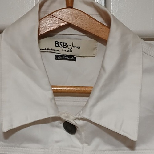 BSB Jeans white light jacket size Small like new