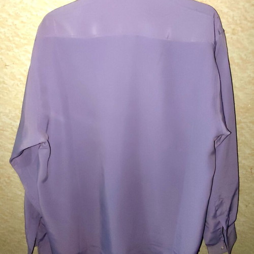 Vintage women's shirt 80s used, solid color size M