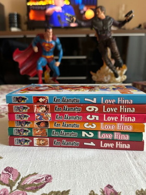 Love Hina manga volumes by Ken Akamatsu, set of 7