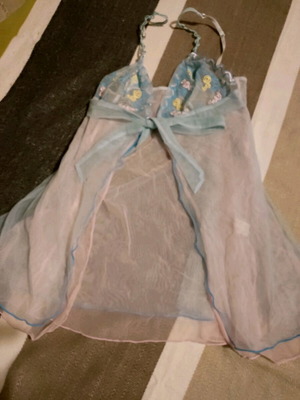 Γυναικείο νυχτικό Luna σαν καινούργιο, διάφανο με σχέδια