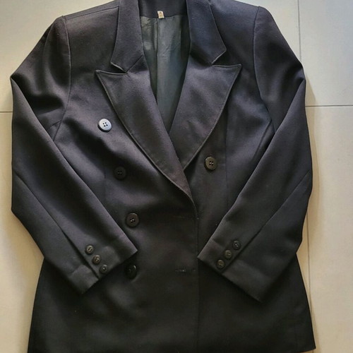 Vintage handmade blazer with shoulder pads black like new