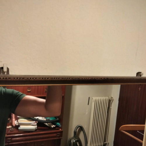 Vintage antique mirror in frame 44cm x 1.23m like new