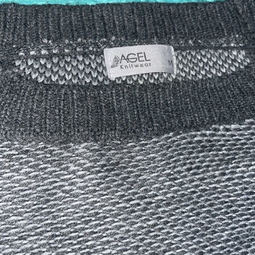 Agel Knitwear grey knitted sweater, medium