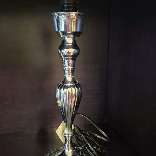 Silver-plated table lamp 32 cm new