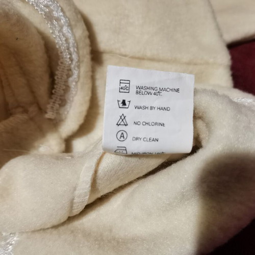 Children's white fluffy set blouse and pants like new