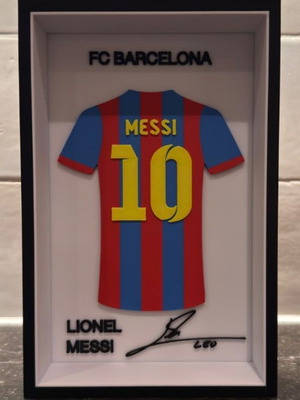 Lionel Messi Barcelona 3D Collectible Frame new