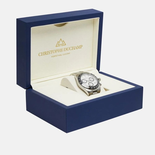 Christopher Duchamp Grandmont Chronograph wristwatch new, silver