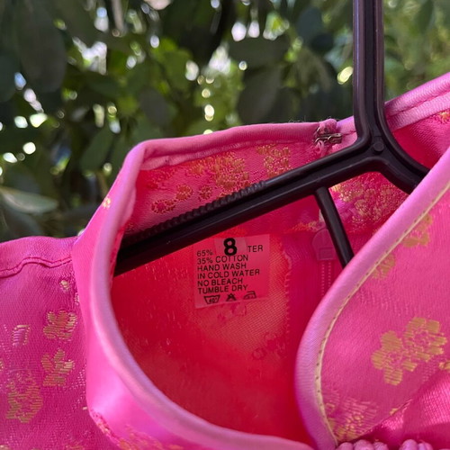 Pink dress for 8-year-old girls from Paris like new