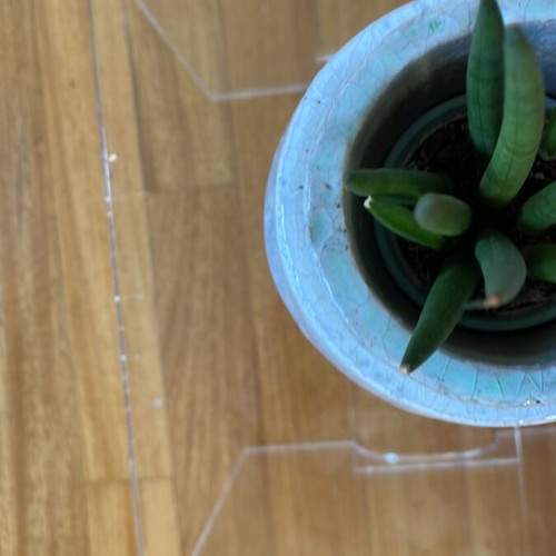 Plexi Glass Coffee Table used, versatile and easy to clean