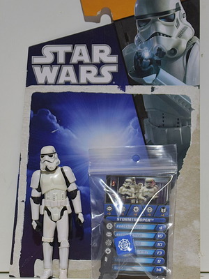 Hasbro Star Wars Saga Legends Stormtrooper figure used, 10 cm