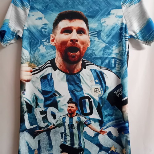 Messi 10 Argentina commemorative acrylic t-shirt