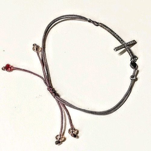 Bracelet with cross and eye used, thin