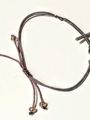 Bracelet with cross and eye used, thin