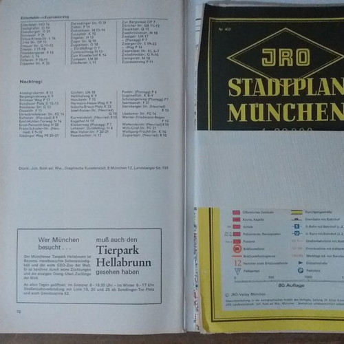 Collectible tourist brochures in German, set of 4