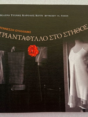 Tennessee Williams A Rose Tattoo play program used