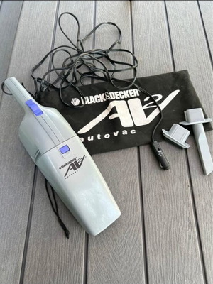 Σκουπάκι αυτοκινήτου Black & Decker AV2 autovac 12V μεταχειρισμένο με θήκη και ακροφύσια