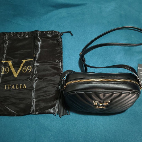 Versace 1969 shoulder bag black like new leatherette