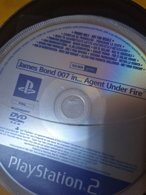 James Bond 007 in Agent Under Fire PS2 game used, promo edition disc only