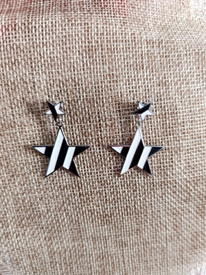 Star Earrings new, stainless steel