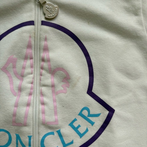 Moncler jacket like new, 12 months, with small stain