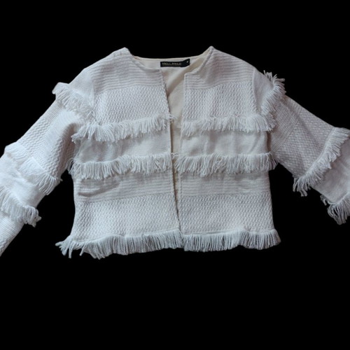 Meli Melo used white jacket with sugar effect size M