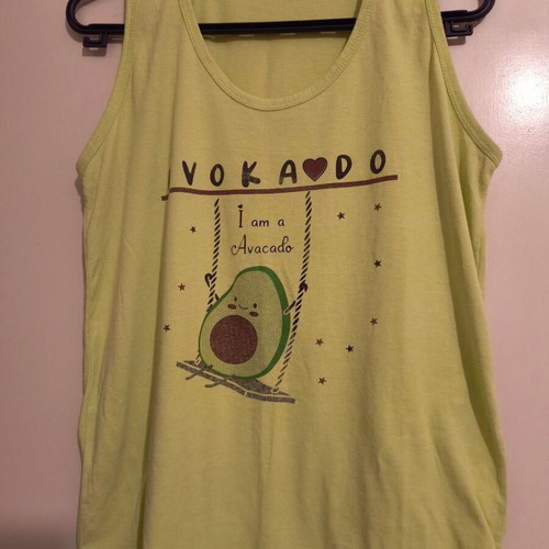 Women's pajama top used, cotton, green, size L/M