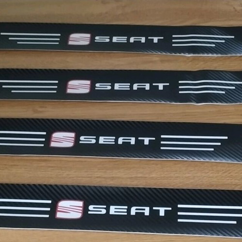 SEAT Carbon Stickers 4 Pieces for Car Door Sills New