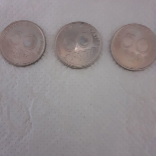 50 Drachma Coins Solon like new, pack of 3