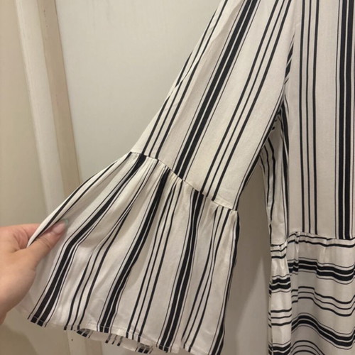 Anel striped blouse new, bell sleeves, size M