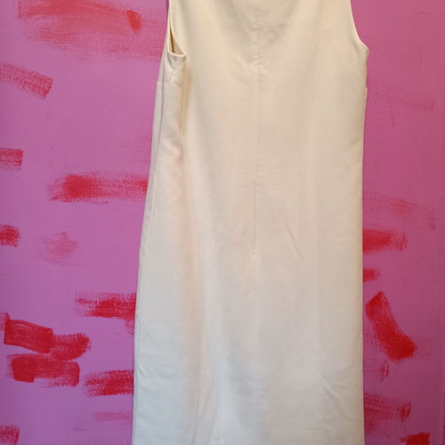 Miss Russel cocktail dress size L like new, white, lined, fitted with zipper