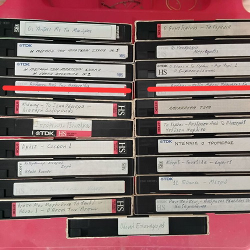 VHS tapes used, pack of 100, 2-hour and 3-hour recordings