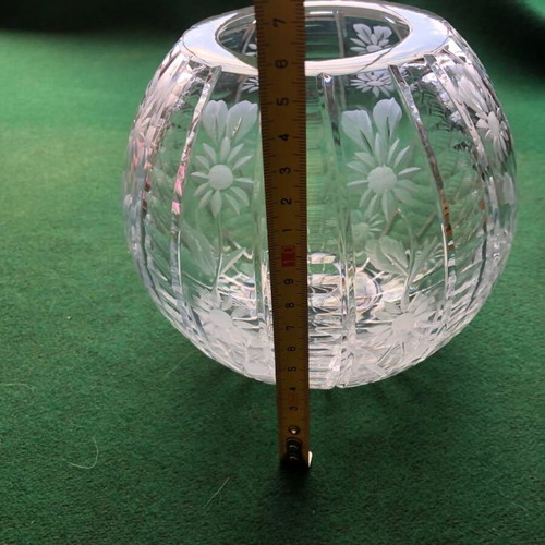 Crystal ball vase new