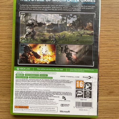 Xbox 360 Titanfall used, without manual