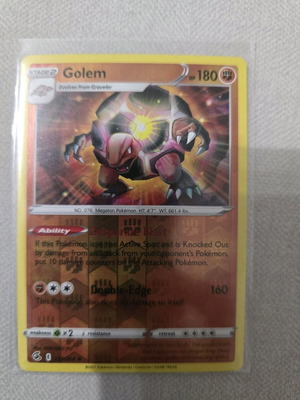 Golem Pokemon Card new