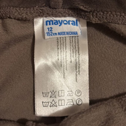 Mayoral velour leggings light brown for 12 years like new