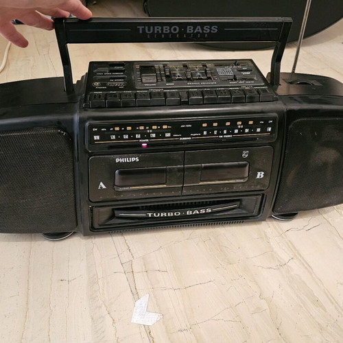 Philips Turbo Bass AW 7594 used radio cassette player