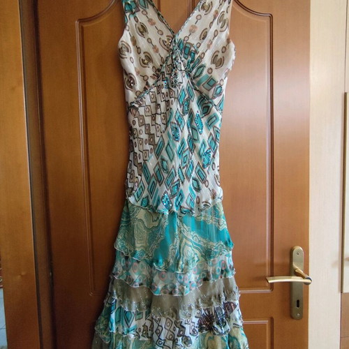 Rene Dehry dress colorful, size L, like new