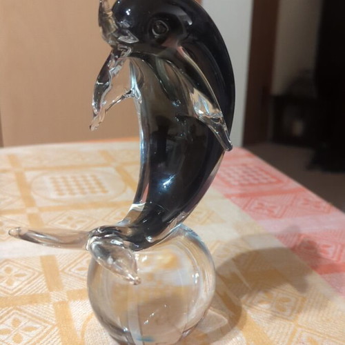 Murano glass dolphin like new
