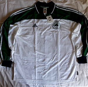 Φανέλα ποδοσφαίρου Παναθηναϊκός 2000 - 2001, Adidas, λευκή, μέγεθος Extra Large