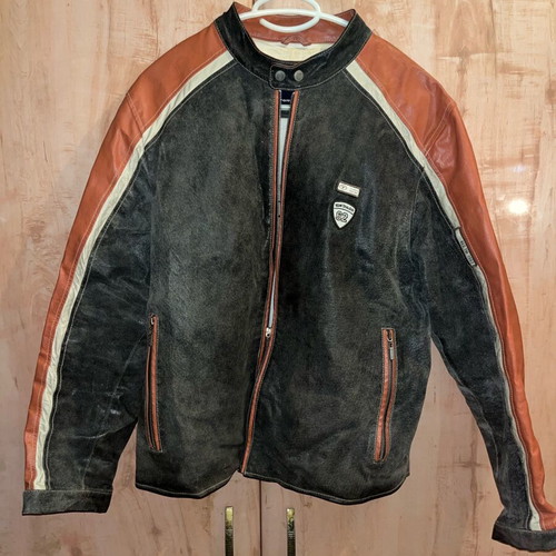 Tom Tailor genuine leather jacket used, size M