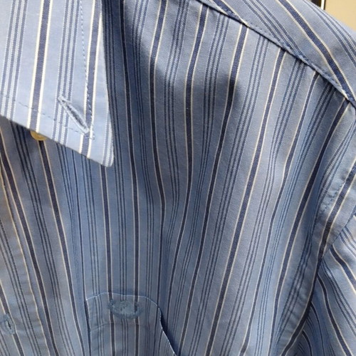Ascot Sport men's striped shirt, size L, blue and white