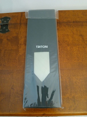 Triton silk tie new turquoise in box