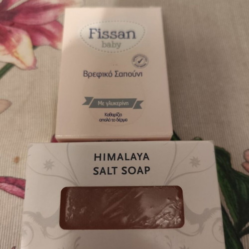 Baby soap and Himalaya salt soap like new