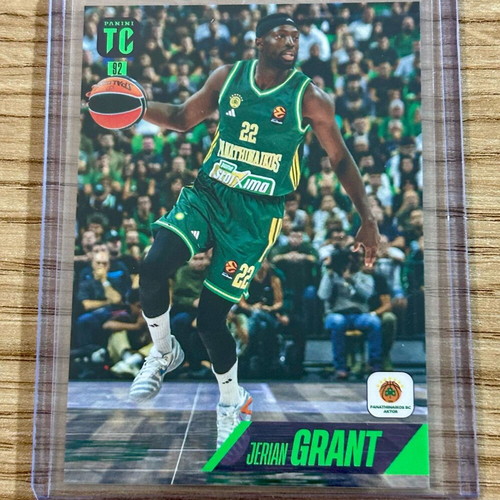 Jerian Grant Panathinaikos Panini Euroleague 2025-26 card new